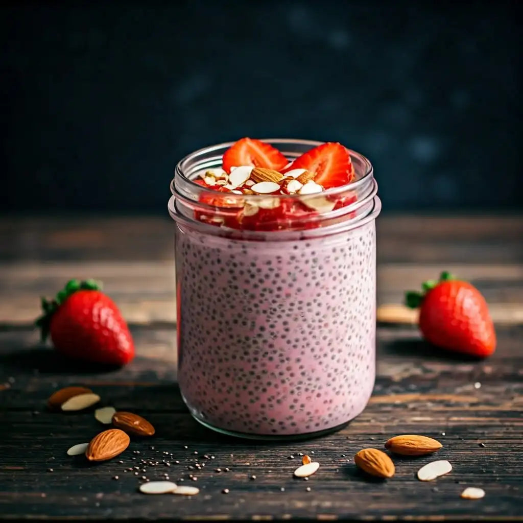 Çilek Aromalı Chia Puding