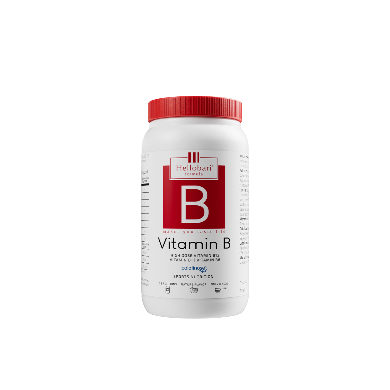 Hellobari B Vitamini Kompleksi ve Yüksek Değerli B12 (28 Porsiyon)