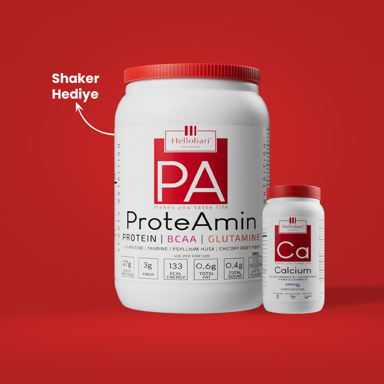 Hellobari Güç Bende Paketi; ProteAmin Ve Calcium (Kalsiyum) İçeriğiyle Spor Sonrası Toparlanmayı Destekler, Kas Ve Kemik Sağlığının Korunmasına Katkı Sağlar