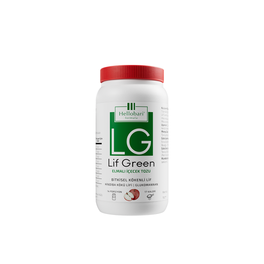 Hellobari Lif Green: Aromalı Bitkisel Toz Lif (14 Porsiyon)
