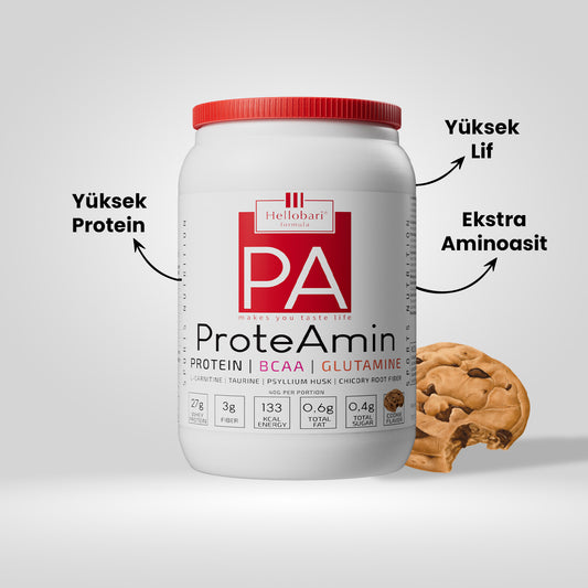 Hellobari ProteAmin: BCAA ve Glutamin İlaveli Whey Protein (28 Porsiyon)