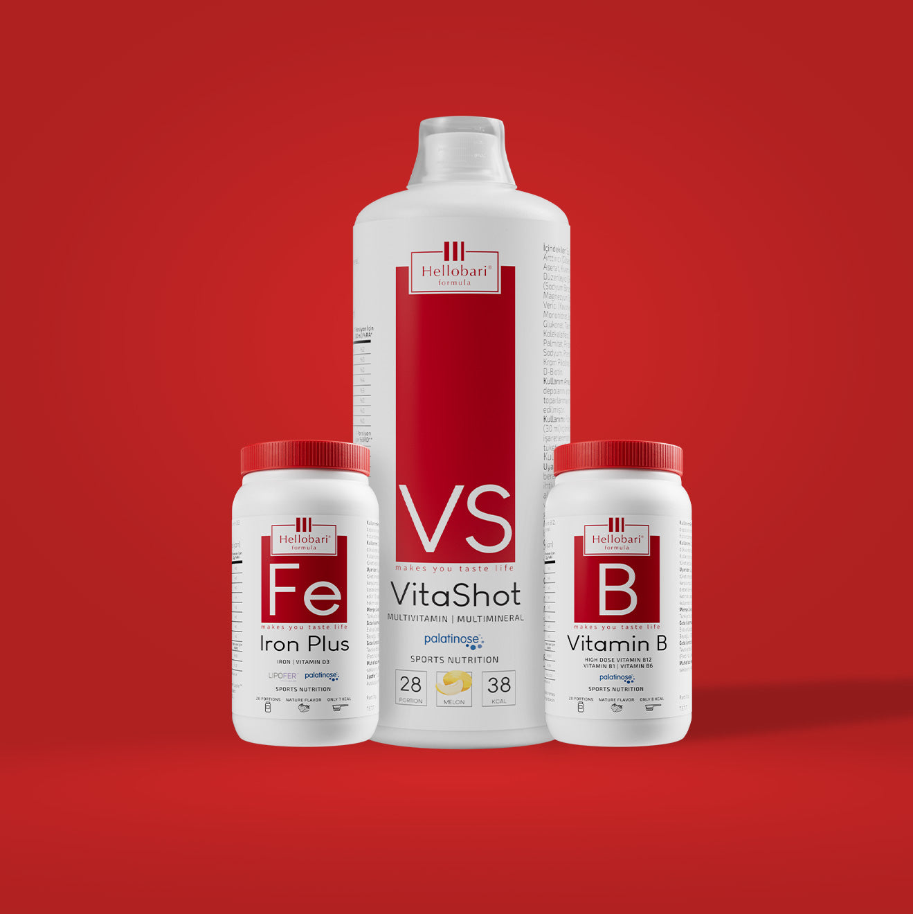 Hellobari Pilim Bitti Paketi; VitaShot, Iron Plus Ve Vitamin B İle Günlük Enerji, Demir Ve Vitamin İhtiyacınızı Pratik Ve Lezzetli Şekilde Destekler.