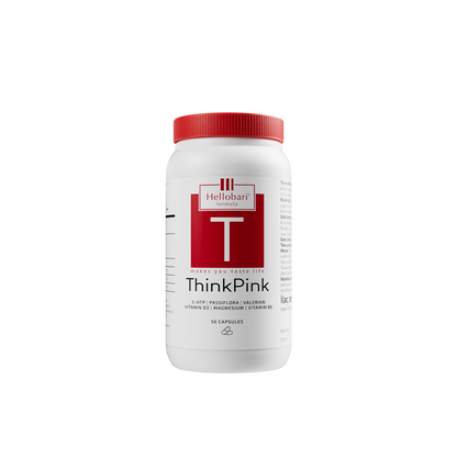 Hellobari ThinkPink: 5-HTP, Passiflora ve Kediotu Kapsülü (56 Kapsül)
